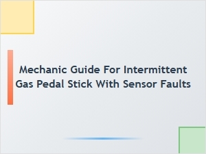 Diagnosing and Fixing a Sticky Gas Pedal Sensor